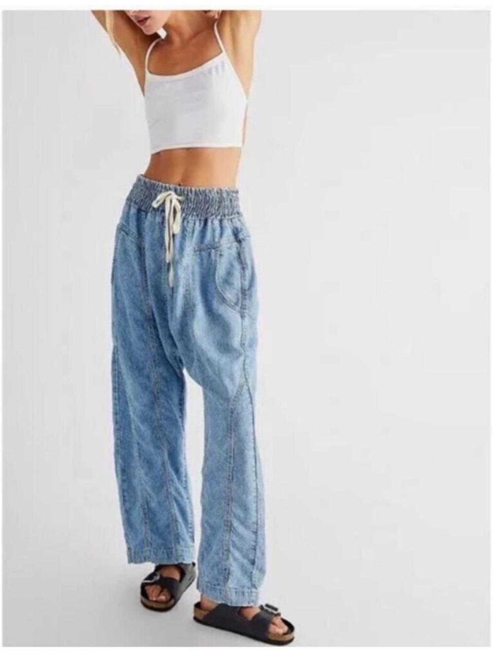 Free People We The Free Arcadia Denim Pull-On Jeans